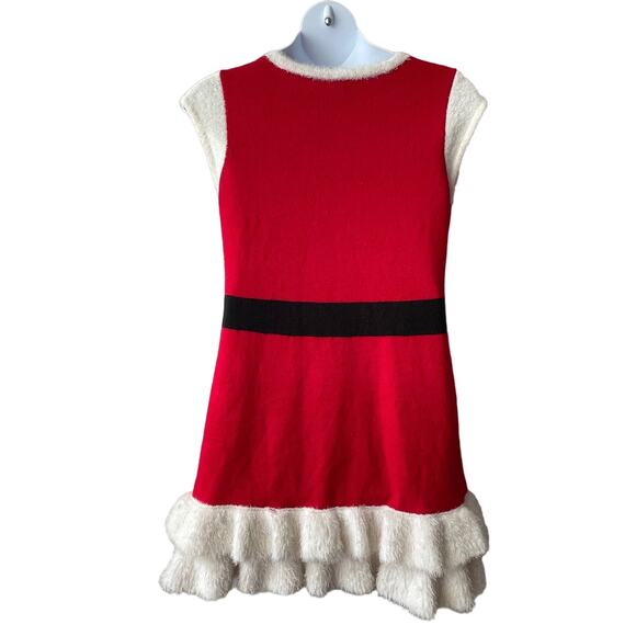 It's Our Time Ugly Christmas Sweater Double Ruffle Dress Size XL - Picture 2 of 5